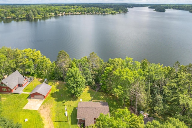 36977 Shoreland Rd, Sturgeon Lake, MN 55783 - drone / aerial view of a large body of water and a forest