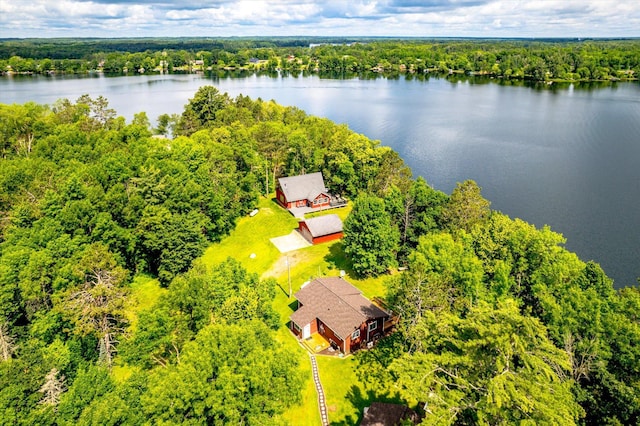 36977 Shoreland Rd, Sturgeon Lake, MN 55783 - view from above of property with a nearby body of water