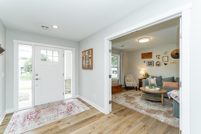 2990 Pinewood Ridge Dr SE, Rochester, MN 55904 - foyer with light wood-type flooring and recessed lighting