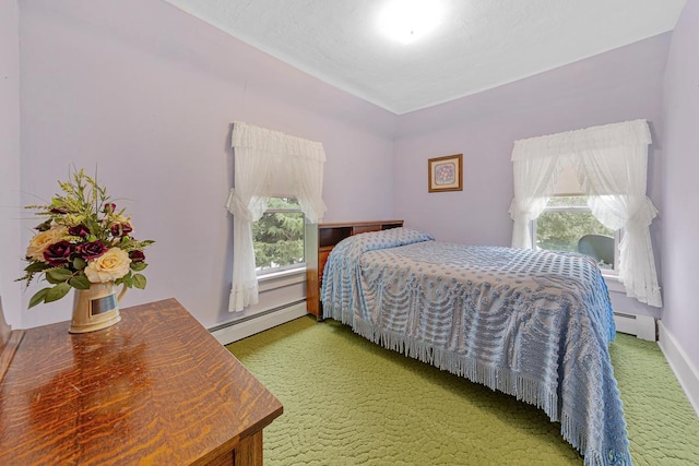 600 168th St, Summit Twp, MN 56026 - bedroom with a baseboard heating unit and carpet