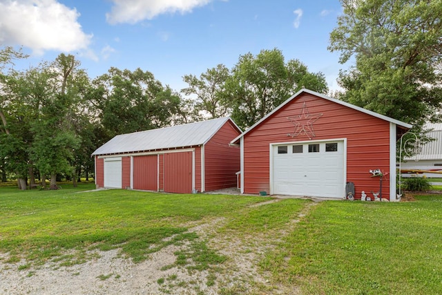 600 168th St, Summit Twp, MN 56026 - detached garage featuring driveway