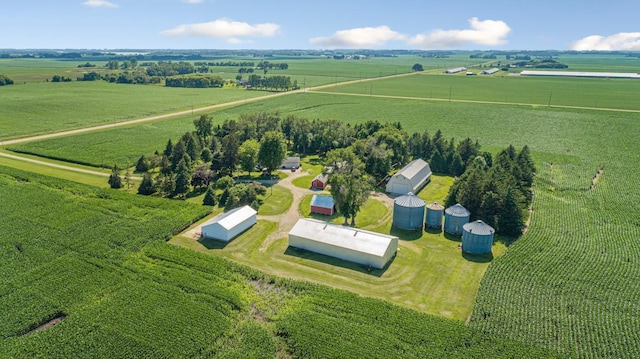 600 168th St, Summit Twp, MN 56026 - overview of rural landscape with large plots for crops