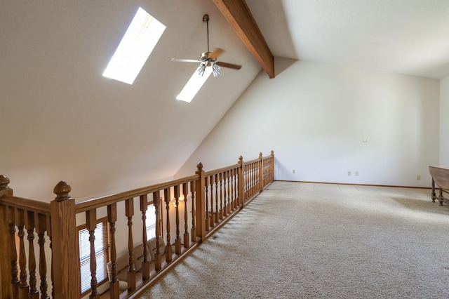 12310 Grouse St NW, Coon Rapids, MN 55448 - corridor with a skylight and carpet