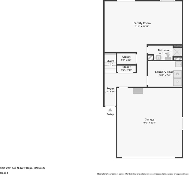 9205 29th Ave N, New Hope, MN 55427 - view of room layout