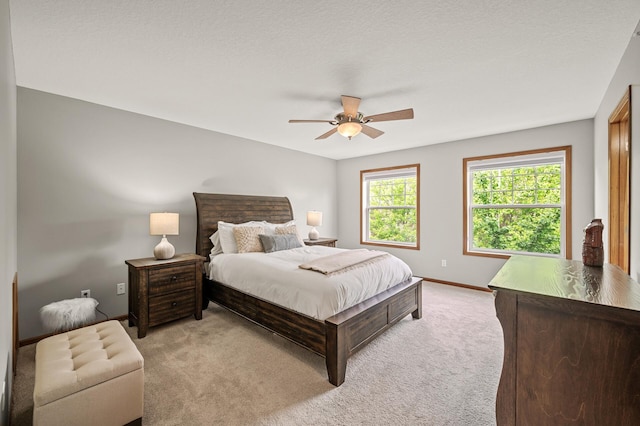 8291 Labont Way, Eden Prairie, MN 55344 - bedroom with light carpet and a ceiling fan