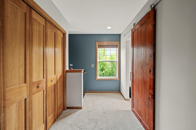 8291 Labont Way, Eden Prairie, MN 55344 - hall with light carpet and a textured ceiling