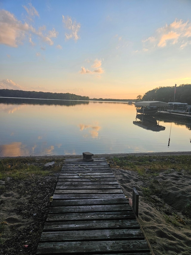 10285 237th Ave, Spirit Lake, IA 51360 - dock featuring a water view