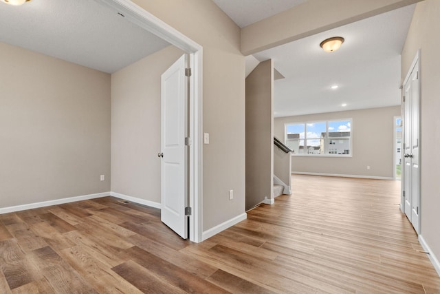 17233 61st St NE, Otsego, MN 55374 - hall featuring wood finished floors, stairs, and recessed lighting