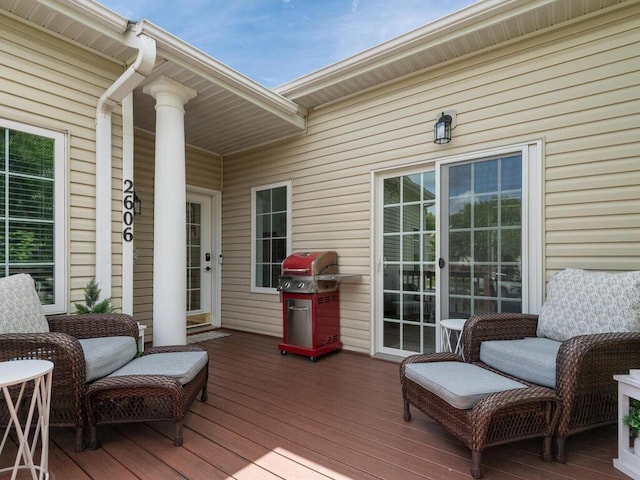 2606 Boulder Way, Burnsville, MN 55337 - deck with area for grilling
