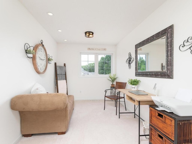 2606 Boulder Way, Burnsville, MN 55337 - sitting room with light colored carpet and recessed lighting