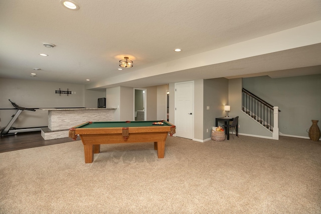 3875 Virgo Ln SW, Rochester, MN 55902 - game room featuring carpet, recessed lighting, and billiards