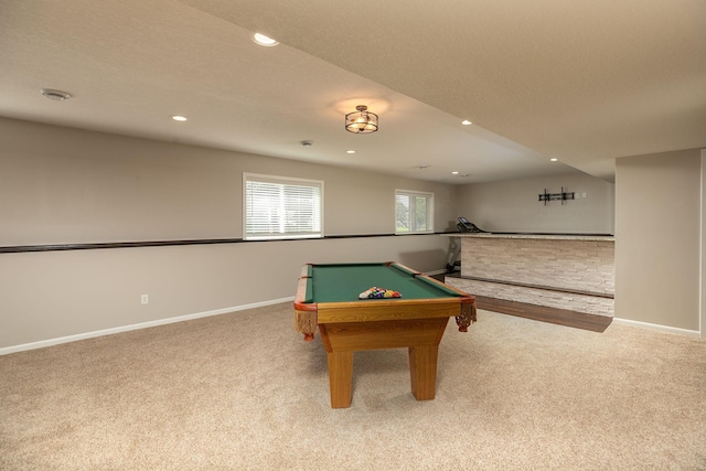 3875 Virgo Ln SW, Rochester, MN 55902 - game room featuring carpet flooring, recessed lighting, and billiards
