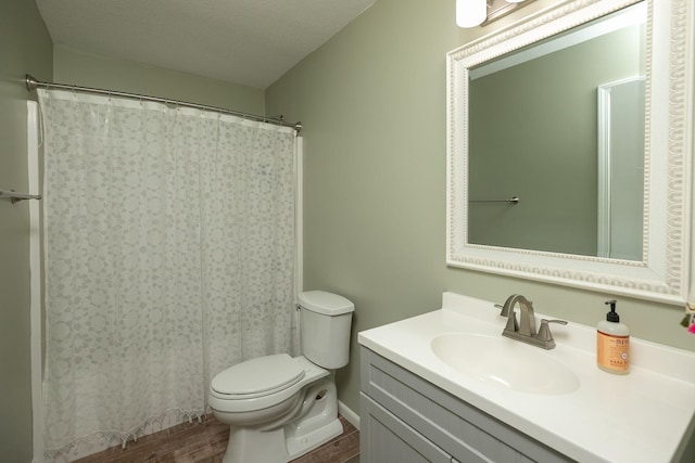 3875 Virgo Ln SW, Rochester, MN 55902 - bathroom featuring wood finished floors, vanity, and a shower with curtain
