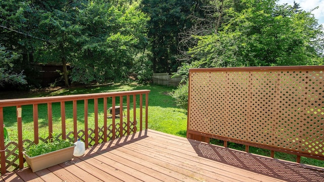 507 15th St SE, Menomonie, WI 54751 - view of wooden terrace