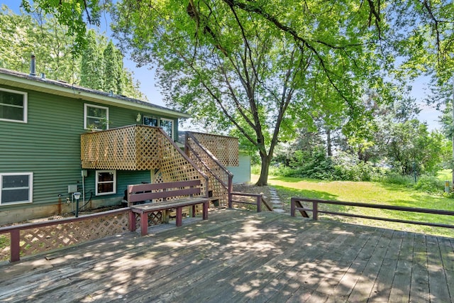 5781 Needham Ave NE, Saint Michael, MN 55376 - deck featuring stairway