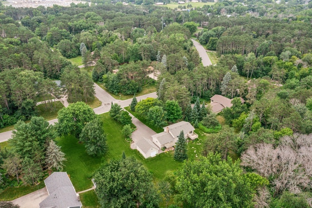 487 Lois Ln, Lino Lakes, MN 55014 - aerial view of a heavily wooded area