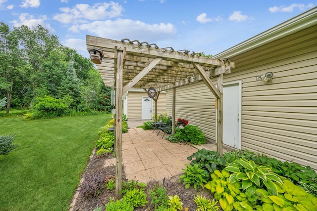 487 Lois Ln, Lino Lakes, MN 55014 - view of patio / terrace with a pergola