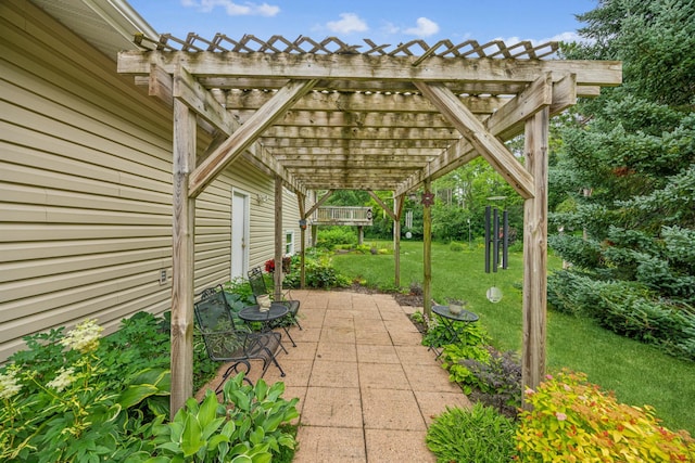 487 Lois Ln, Lino Lakes, MN 55014 - view of patio featuring a pergola