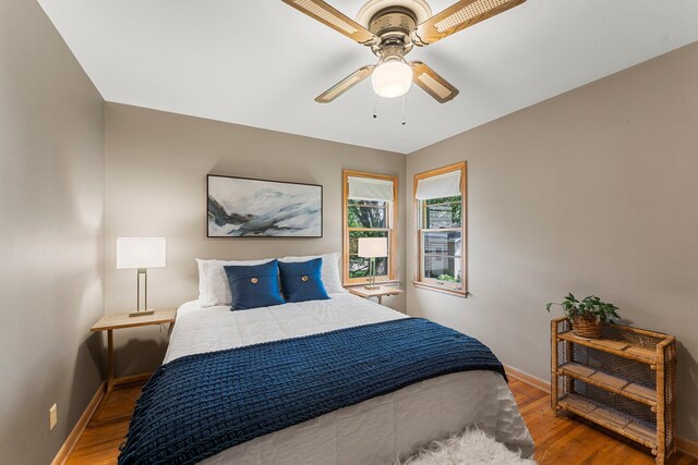 1228 Palace Ave, Saint Paul, MN 55105 - bedroom featuring wood finished floors and ceiling fan