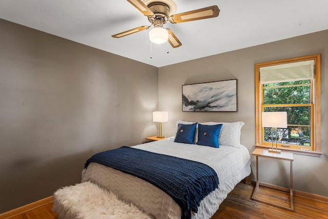 1228 Palace Ave, Saint Paul, MN 55105 - bedroom featuring wood finished floors and a ceiling fan