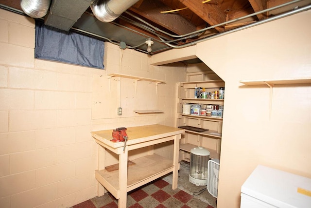 1705 California Ave E, Saint Paul, MN 55106 - unfinished basement featuring concrete block wall