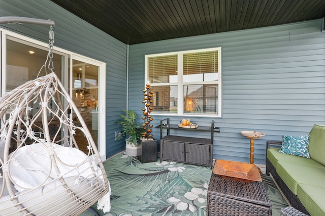 15101 Quince St NW, Andover, MN 55304 - wooden terrace with an outdoor hangout area