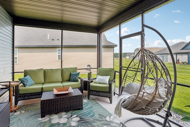 15101 Quince St NW, Andover, MN 55304 - sunroom featuring an outdoor hangout area