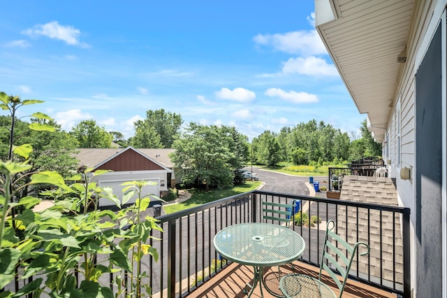 1358 Phalen Blvd, Saint Paul, MN 55106 - balcony with view of scattered trees