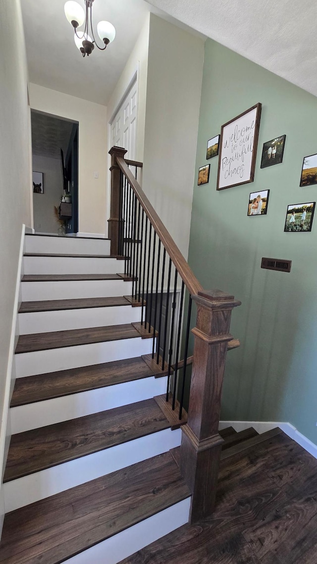 1515 3rd Ave NE, Owatonna, MN 55060 - stairway with wood finished floors and baseboards