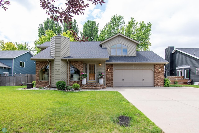 2902 24th Ave S, Fargo, ND 58103 - view of front of house with concrete driveway, brick siding, and a shingled roof