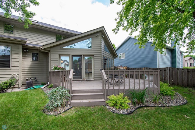 2902 24th Ave S, Fargo, ND 58103 - rear view of house with a deck