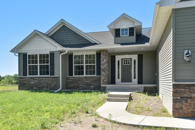 11039 285th Ave, Zimmerman, MN 55398 - craftsman house with stone siding and a shingled roof