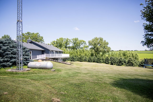 66182 310th Ave, Lake City, MN 55041 - view of green lawn featuring a trampoline