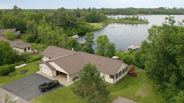 410 Pospeck Ln, Hoyt Lakes, MN 55750 - view of subject property with a large body of water and a forest