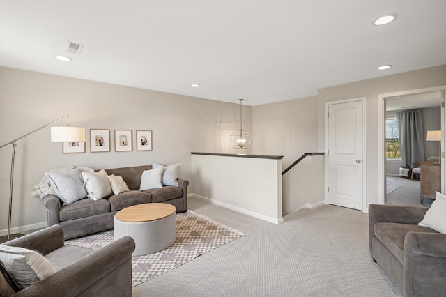 3702 112th Cir NE, Blaine, MN 55449 - living area with light colored carpet and recessed lighting