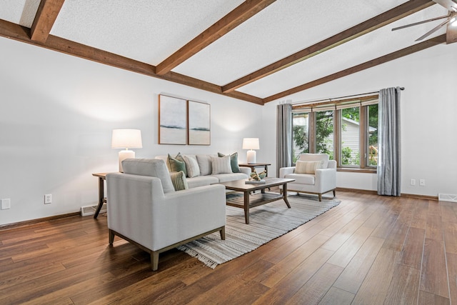 7401 River Shore Ln, Champlin, MN 55316 - living room featuring a ceiling fan and wood finished floors