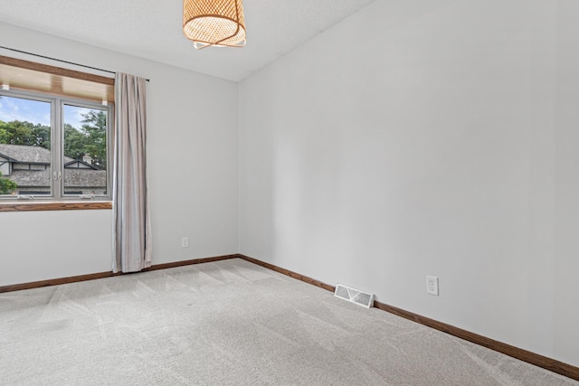 7401 River Shore Ln, Champlin, MN 55316 - unfurnished room with light carpet and a chandelier