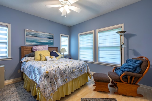 15212 667th St, Wabasha, MN 55981 - bedroom featuring ceiling fan and light wood-type flooring