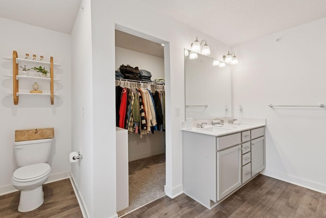 11121 Balsam Pointe Trl, Dayton, MN 55327 - full bathroom featuring double vanity, wood finished floors, and a spacious closet
