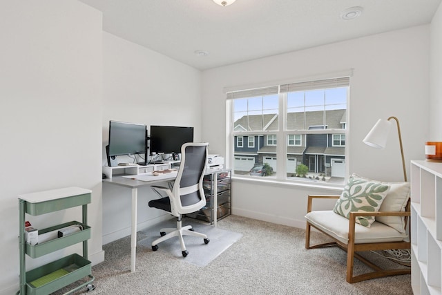 11121 Balsam Pointe Trl, Dayton, MN 55327 - carpeted home office featuring baseboards