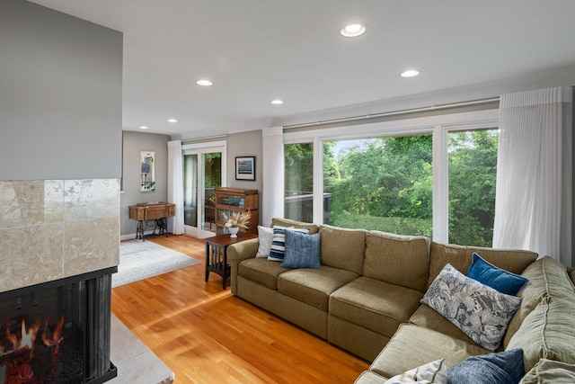 4832 Longford Rd, Mound, MN 55364 - living area featuring recessed lighting and light wood-style floors