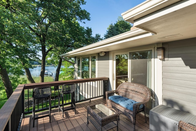 4832 Longford Rd, Mound, MN 55364 - wooden terrace featuring a water view