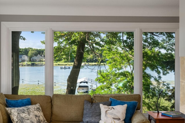 4832 Longford Rd, Mound, MN 55364 - sunroom / solarium featuring a water view