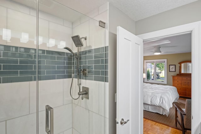 4832 Longford Rd, Mound, MN 55364 - ensuite bathroom with a stall shower and ceiling fan