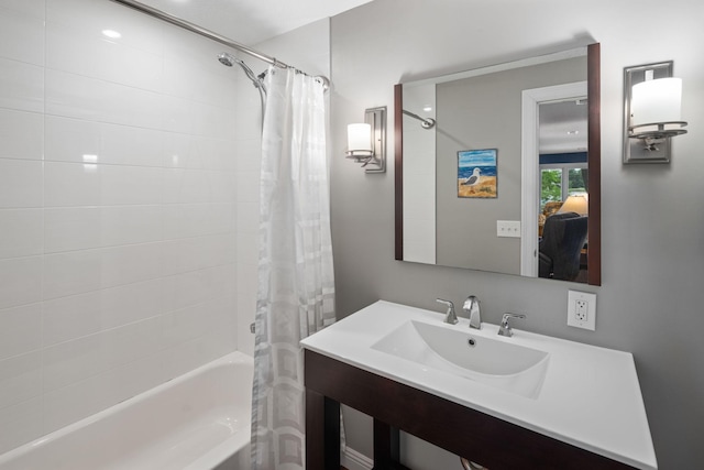 4832 Longford Rd, Mound, MN 55364 - bathroom with shower / bath combo, ensuite bath, and vanity