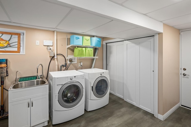 4832 Longford Rd, Mound, MN 55364 - laundry room with washing machine and clothes dryer and cabinet space