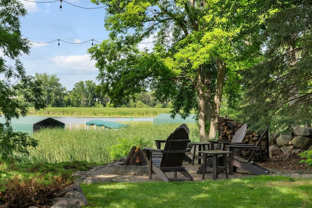4832 Longford Rd, Mound, MN 55364 - view of yard featuring a fire pit