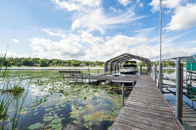 4832 Longford Rd, Mound, MN 55364 - dock featuring boat lift and a water view