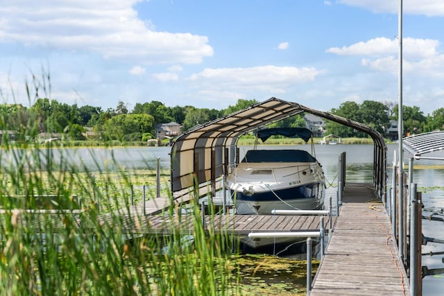 4832 Longford Rd, Mound, MN 55364 - dock area featuring a water view and view of wooded area