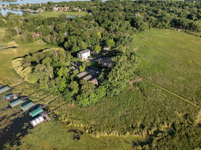 4832 Longford Rd, Mound, MN 55364 - view of property location with a nearby body of water and a heavily wooded area